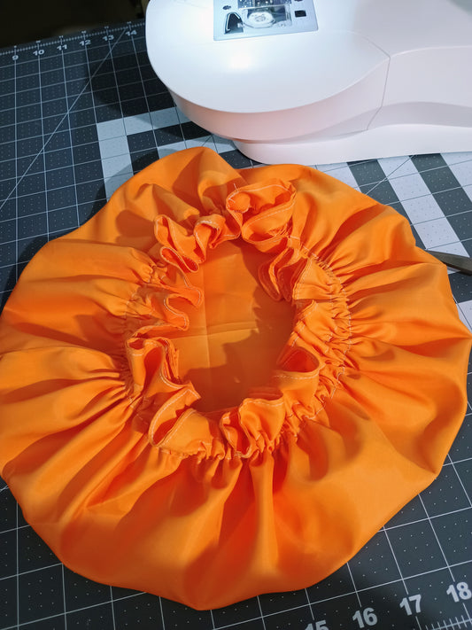 Ruffled Reversible Satin Hair Bonnet